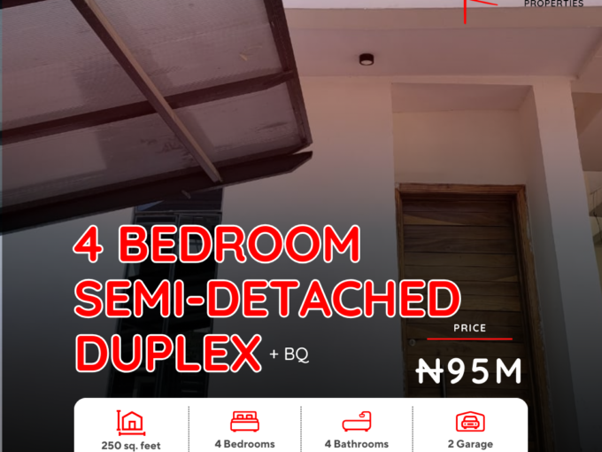 4Bedroom Semi Detached Duplex